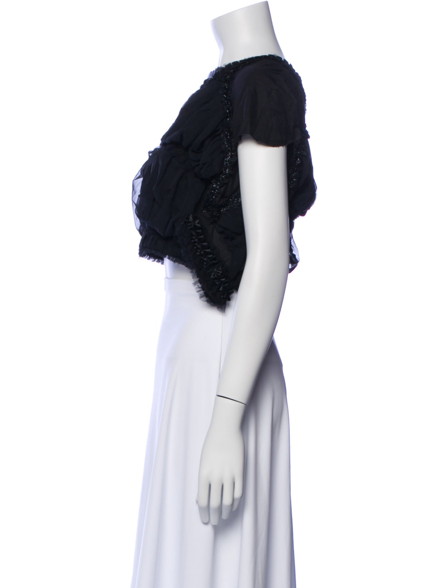 Comme des Garçons 2013 Square Neckline Crop Top