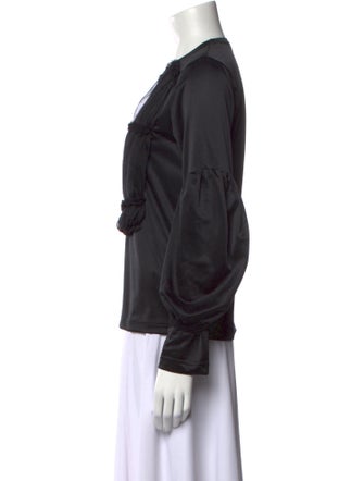 Comme des Garçons Crew Neck Long Sleeve Blouse