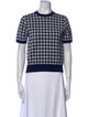 Comme des Garçons Girl Plaid Print Crew Neck T-Shirt
