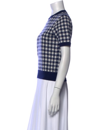 Comme des Garçons Girl Plaid Print Crew Neck T-Shirt