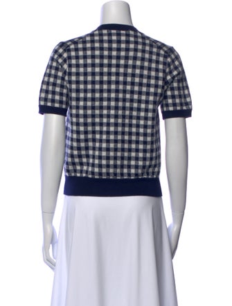 Comme des Garçons Girl Plaid Print Crew Neck T-Shirt