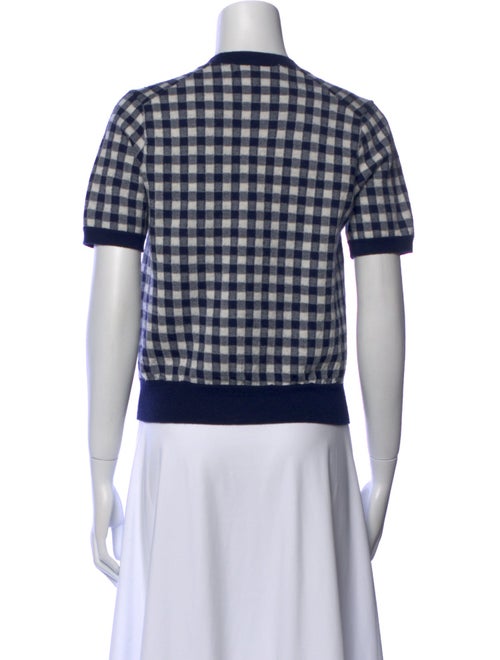 Comme des Garçons Girl Plaid Print Crew Neck T-Shirt