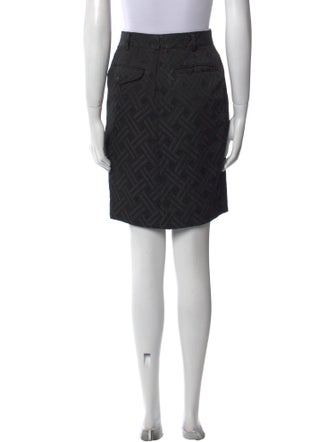 Comme des Garçons Pleated Accents Knee-Length Skirt