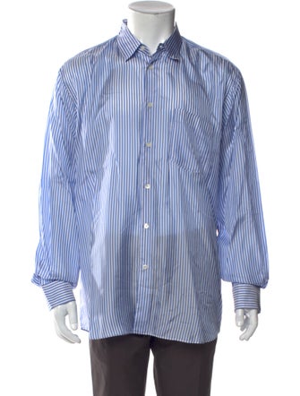 Comme des Garçons SHIRT Striped Long Sleeve Dress Shirt