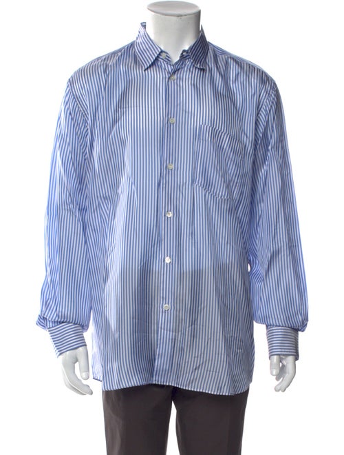 Comme des Garçons SHIRT Striped Long Sleeve Dress Shirt
