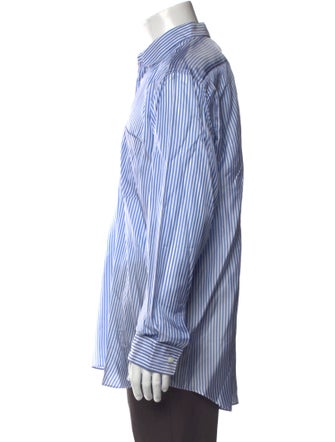 Comme des Garçons SHIRT Striped Long Sleeve Dress Shirt