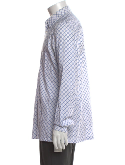 Comme des Garçons Plaid Print Long Sleeve Dress Shirt