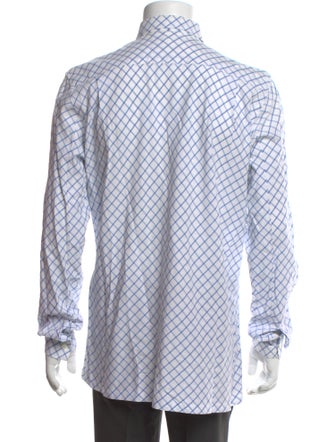 Comme des Garçons Plaid Print Long Sleeve Dress Shirt