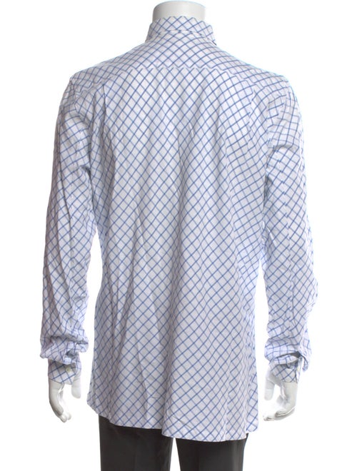 Comme des Garçons Plaid Print Long Sleeve Dress Shirt