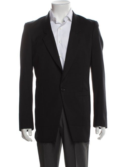 Comme des Garçons Homme Plus Wool Raw-Edge Trim Blazer