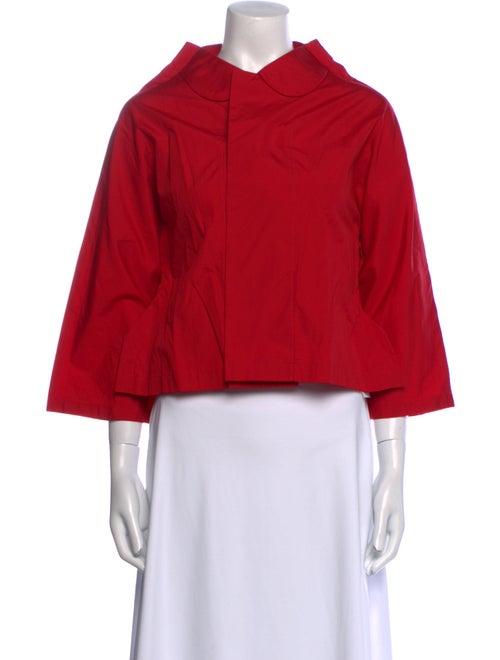 Comme des Garçons Mock Neck Three-Quarter Sleeve Crop Top