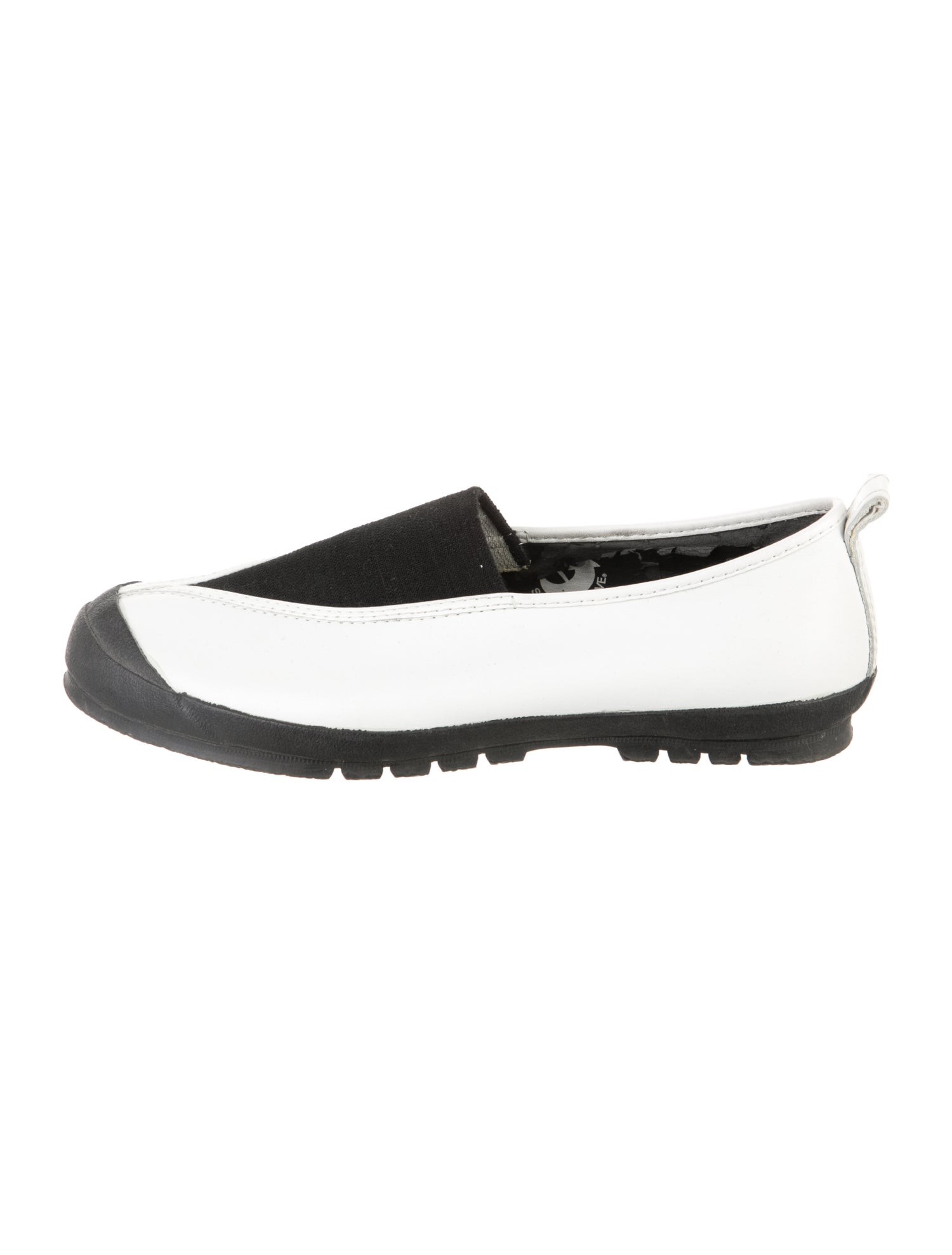 Comme des Garçons Leather Colorblock Pattern Sneakers