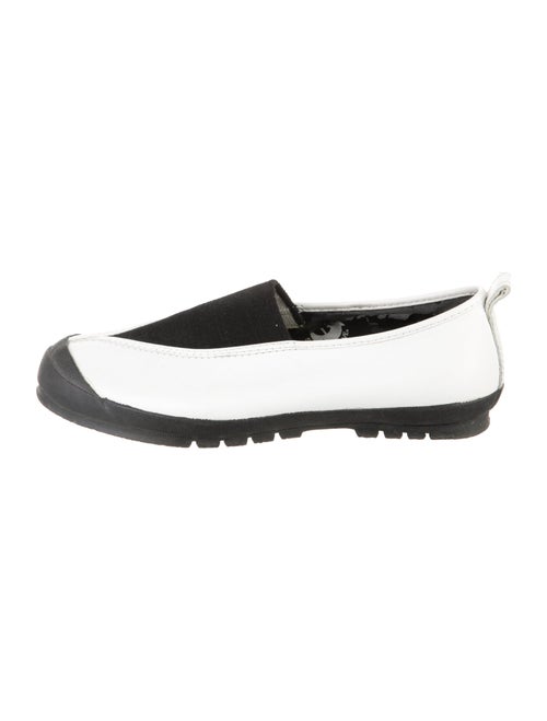 Comme des Garçons Leather Colorblock Pattern Sneakers