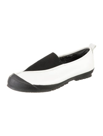 Comme des Garçons Leather Colorblock Pattern Sneakers