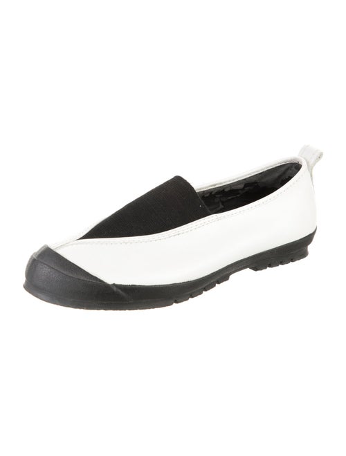 Comme des Garçons Leather Colorblock Pattern Sneakers