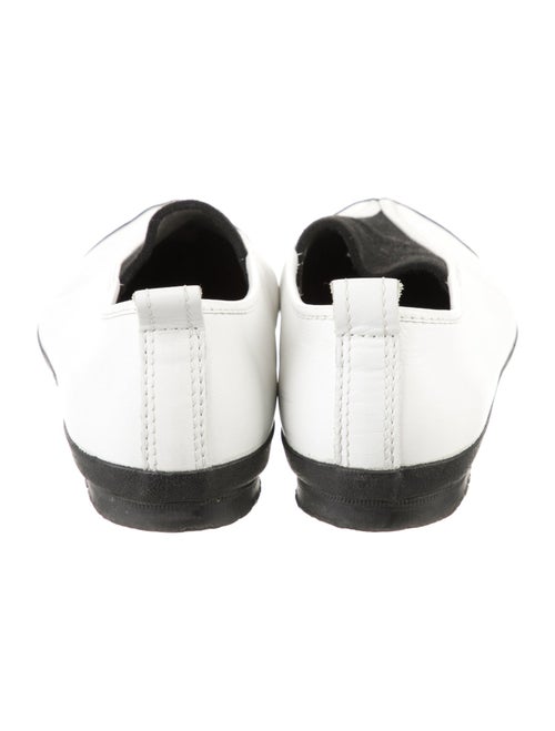 Comme des Garçons Leather Colorblock Pattern Sneakers