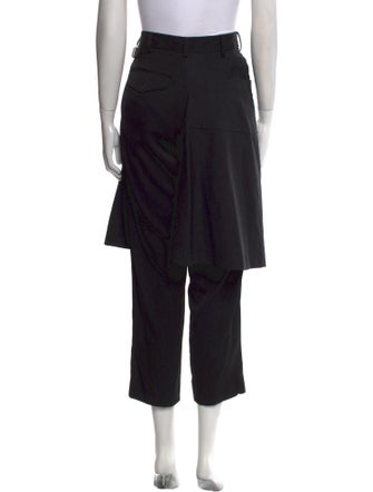 BLACK Comme des Garçons Wool Straight Leg Pants