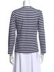 Comme des Garçons Play Striped Crew Neck Top