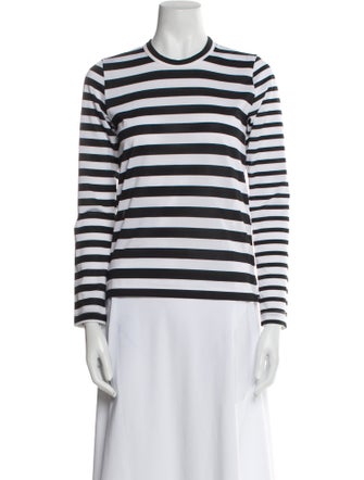 Comme des Garçons Striped Crew Neck Top