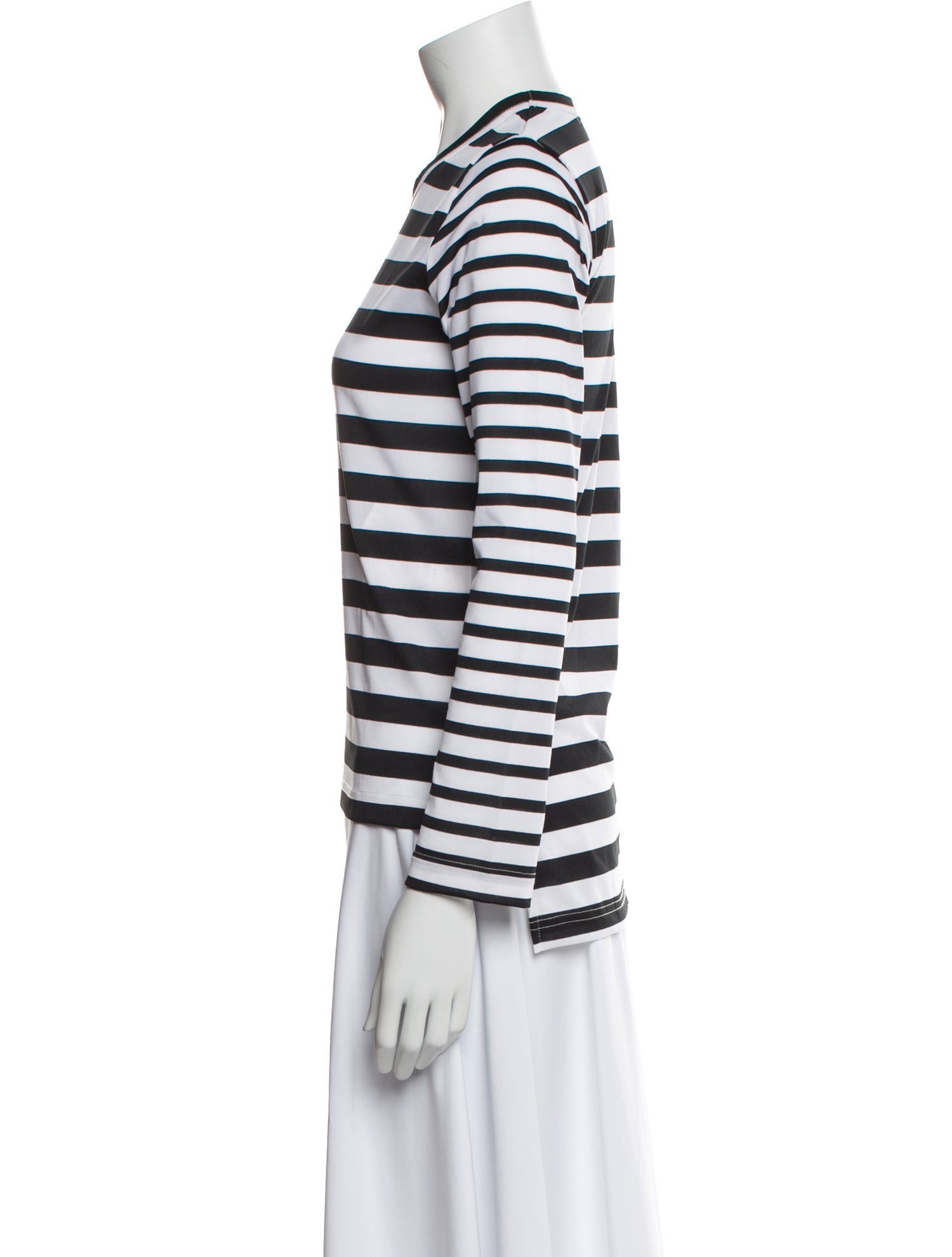 Comme des Garçons Striped Crew Neck Top