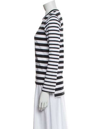 Comme des Garçons Striped Crew Neck Top