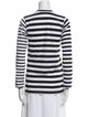 Comme des Garçons Striped Crew Neck Top
