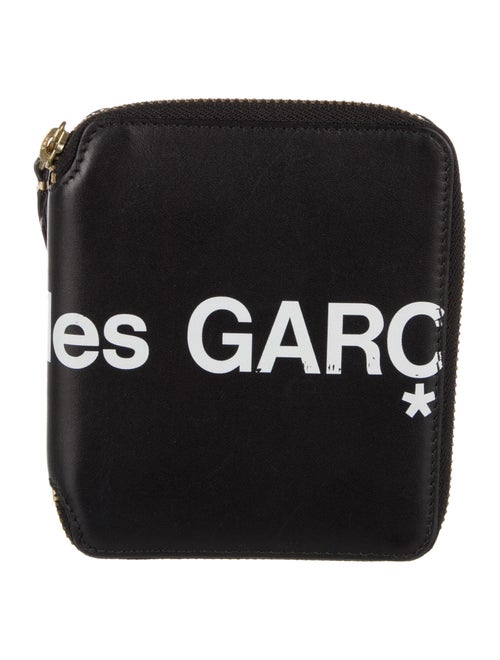 Comme des Garçons Leather Graphic Print Compact Wallet