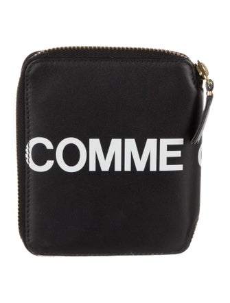 Comme des Garçons Leather Graphic Print Compact Wallet