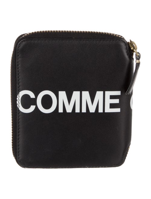 Comme des Garçons Leather Graphic Print Compact Wallet
