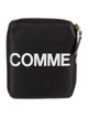 Comme des Garçons Leather Graphic Print Compact Wallet