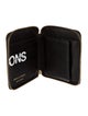 Comme des Garçons Leather Graphic Print Compact Wallet