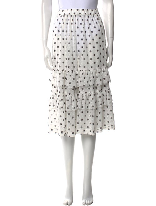 Comme des Garçons Polka Dot Print Knee-Length Skirt