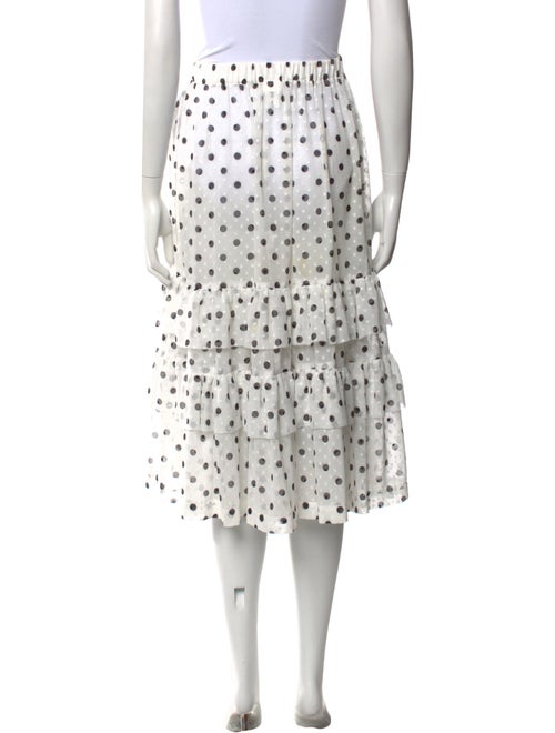Comme des Garçons Polka Dot Print Knee-Length Skirt