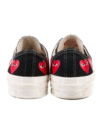 Comme des Garçons Canvas Printed Sneakers