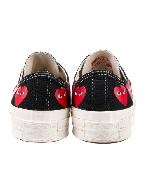 Comme des Garçons Canvas Printed Sneakers