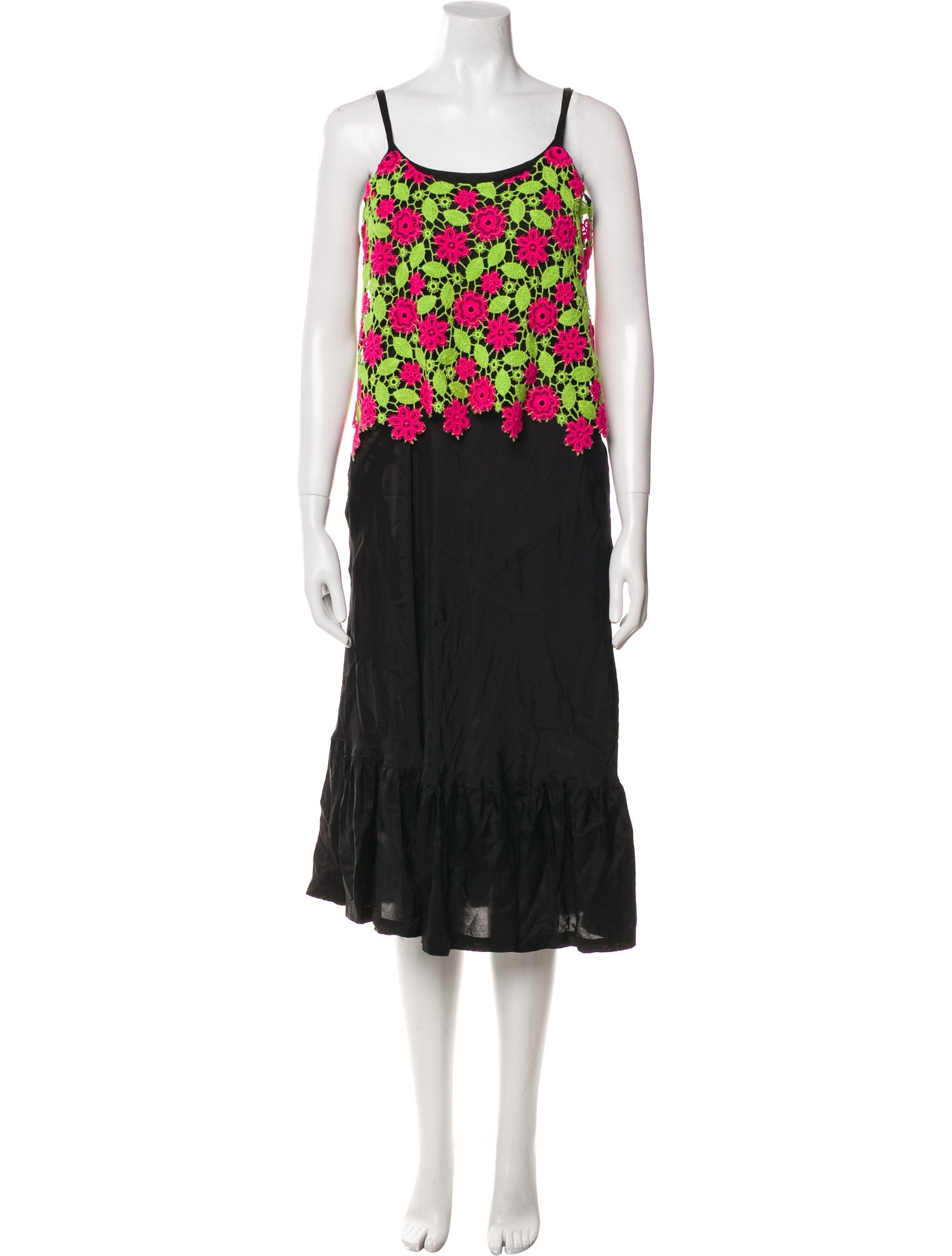 Comme des Garçons Floral Print Midi Length Dress w/ Tags