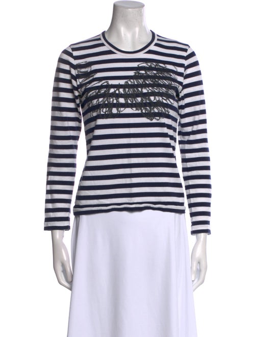 Comme des Garçons Comme des Garçons Striped Crew Neck Top