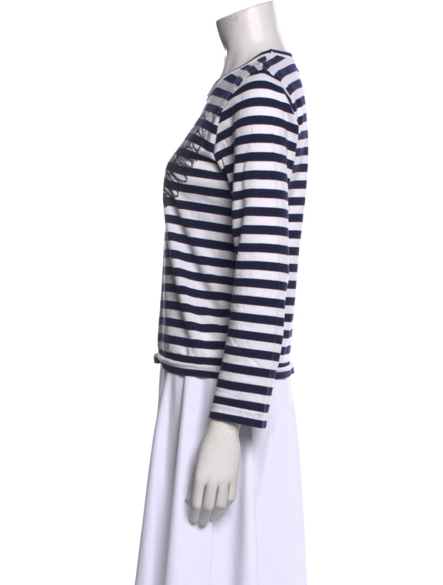 Comme des Garçons Comme des Garçons Striped Crew Neck Top