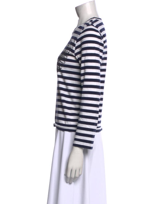 Comme des Garçons Comme des Garçons Striped Crew Neck Top