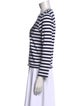 Comme des Garçons Comme des Garçons Striped Crew Neck Top