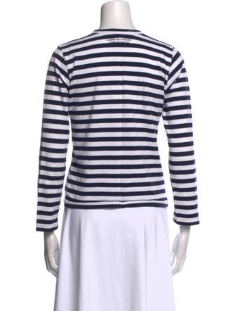 Comme des Garçons Comme des Garçons Striped Crew Neck Top