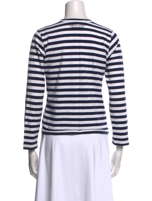 Comme des Garçons Comme des Garçons Striped Crew Neck Top