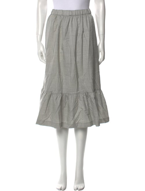 Comme des Garçons Wool Midi Length Skirt