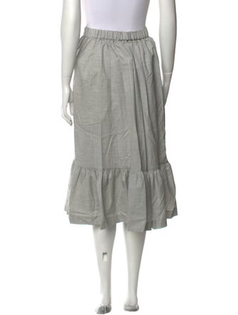 Comme des Garçons Wool Midi Length Skirt