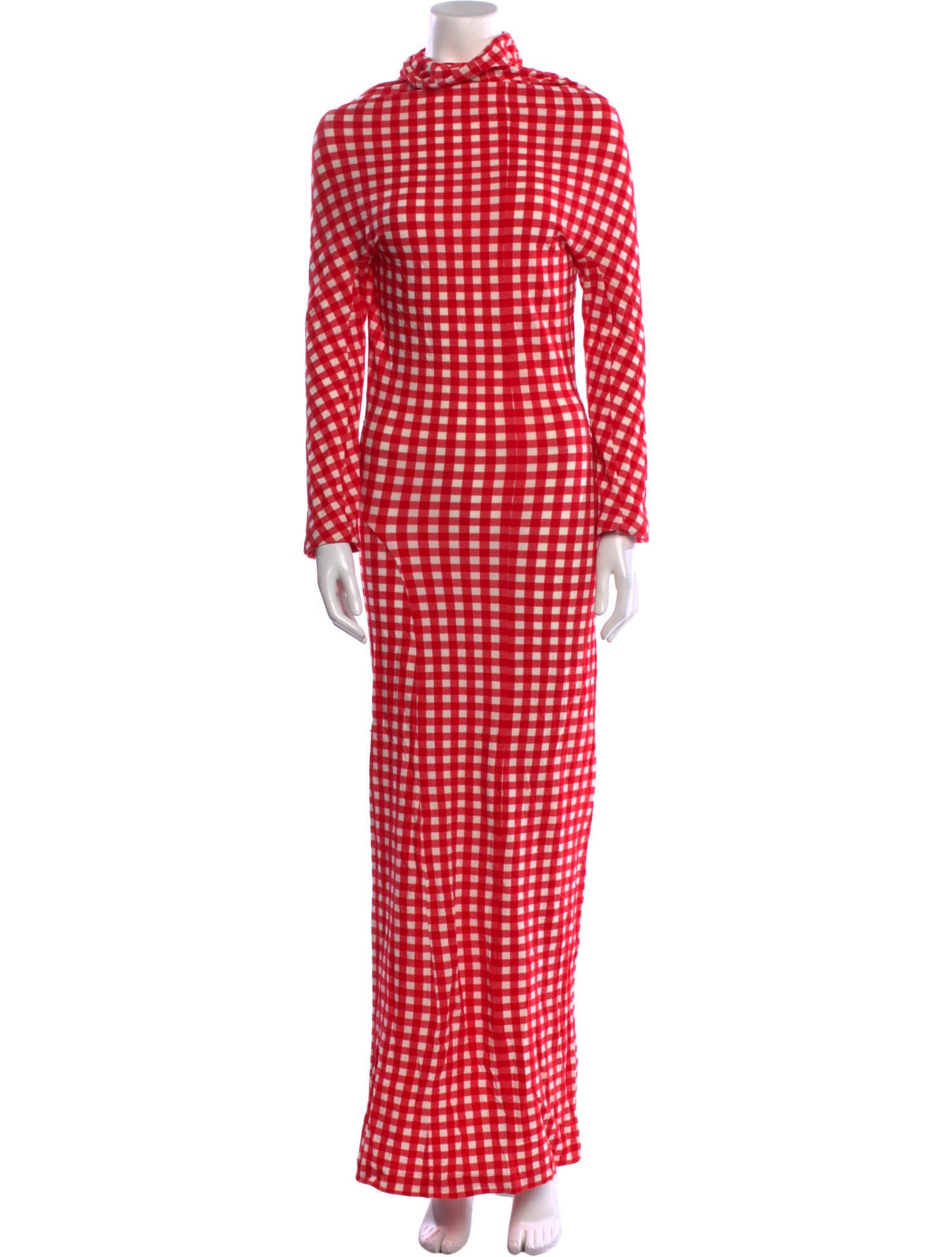 Comme des Garçons Vintage 1997 'Lumps and Bumps' Gingham Long Dress