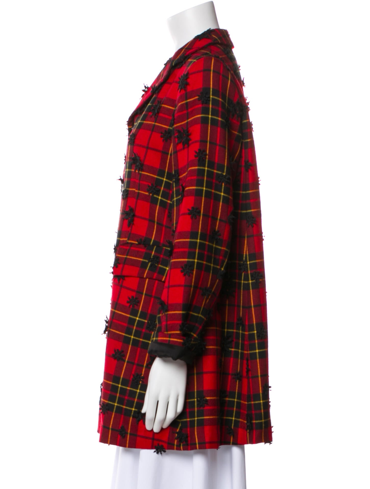 Comme des Garçons Wool Plaid Print Blazer