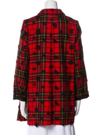 Comme des Garçons Wool Plaid Print Blazer
