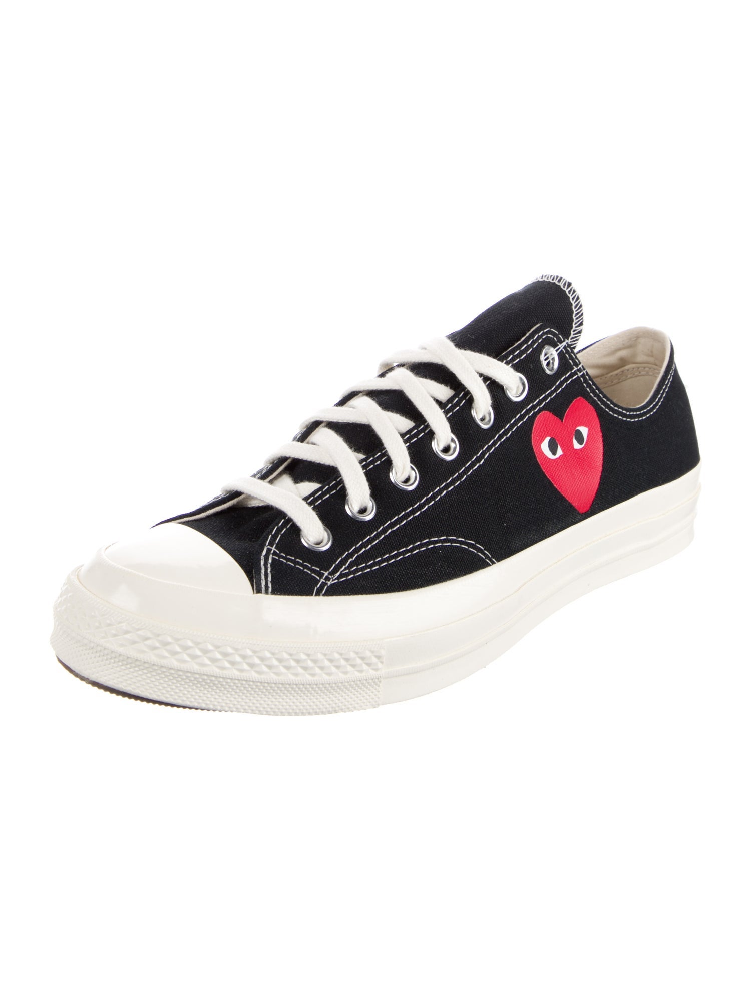 Comme des Garçons Canvas Graphic Print Sneakers w/ Tags