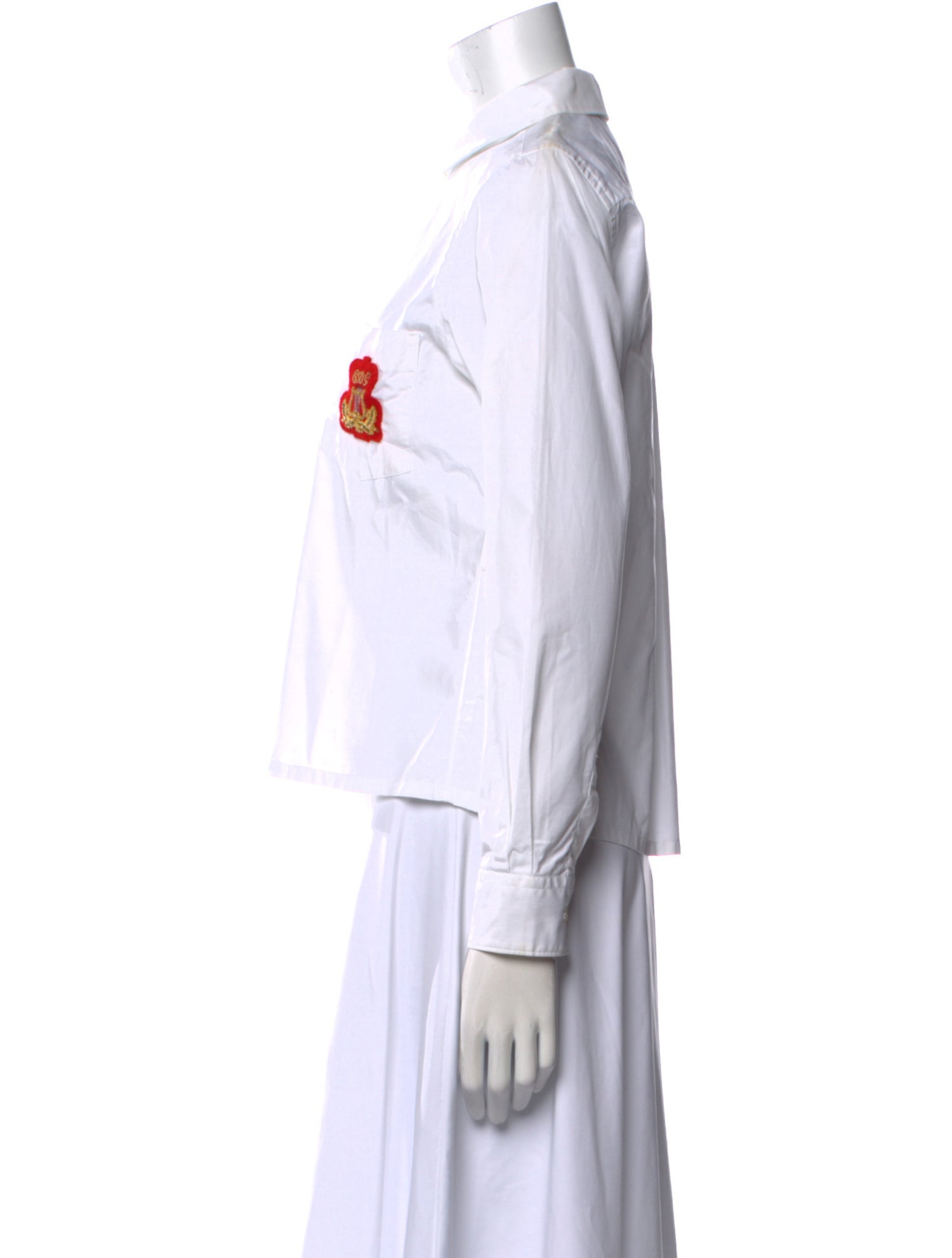 Comme des Garçons Long Sleeve Button-Up Top