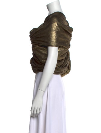 Comme des Garçons Wool Cowl Neck Crop Top